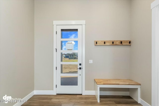 2600 S Sanctuary Dr, Wasilla, AK 99654 - doorway with wood finished floors