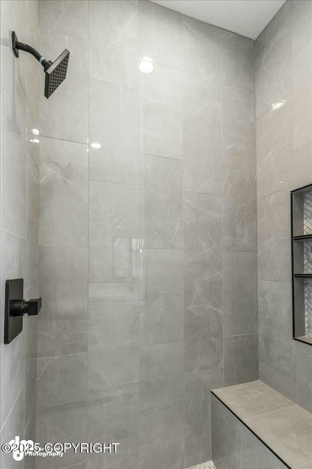 2600 S Sanctuary Dr, Wasilla, AK 99654 - full bathroom with tiled shower