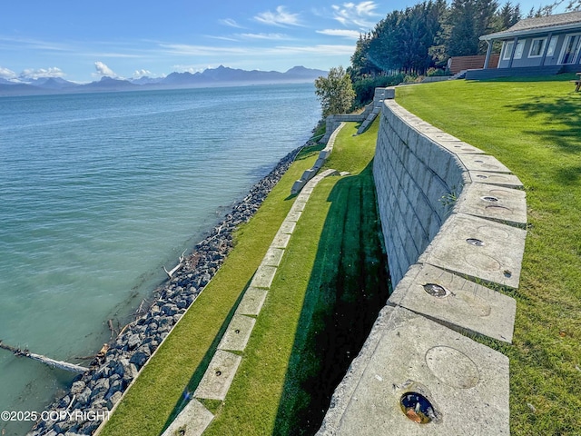 property view of water with a mountain view