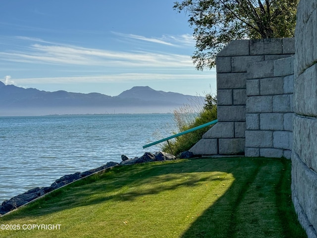 property view of water with a mountain view
