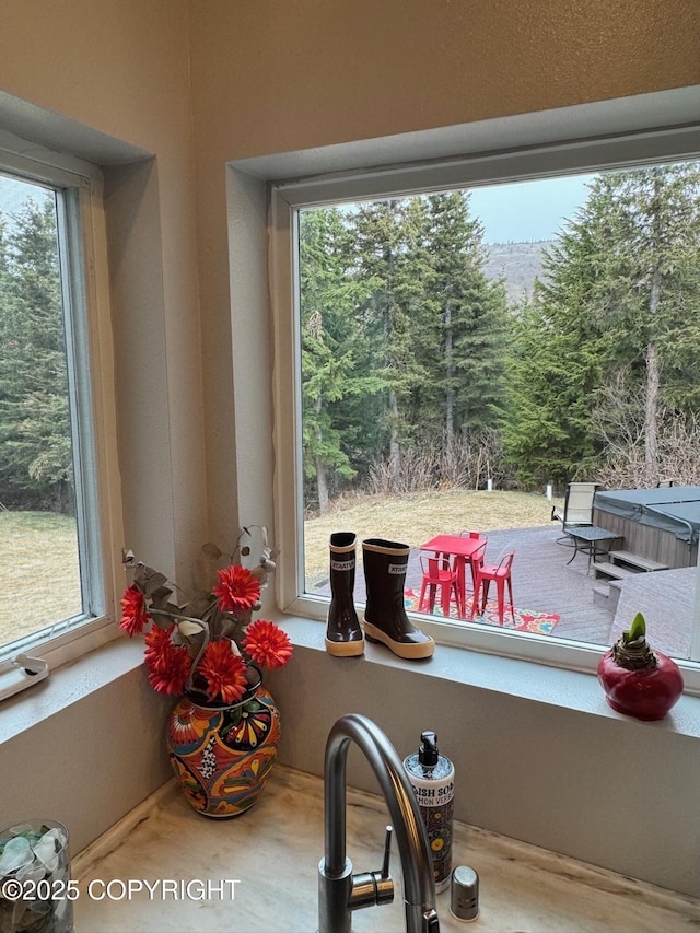 view of room details