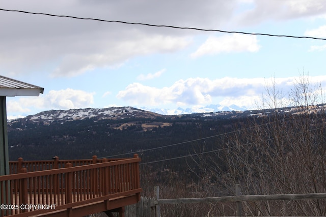 view of mountain feature