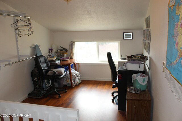 office featuring wood finished floors