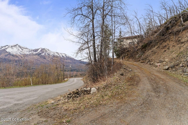 23675 Glacier View Dr, Eagle River, AK 99577 - view of road with a mountain view