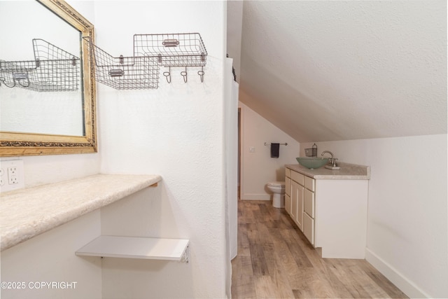 430 Washington St, Ketchikan, AK 99901 - interior space with a sink, vaulted ceiling, and light wood finished floors