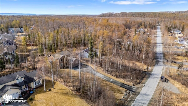 7865 S Settlers Bay Dr, Wasilla, AK 99623 - drone / aerial view with a residential view and a view of trees