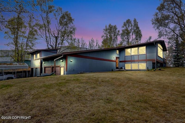 3624 Mary Anne Ct, Anchorage, AK 99502 - view of front of house featuring a yard