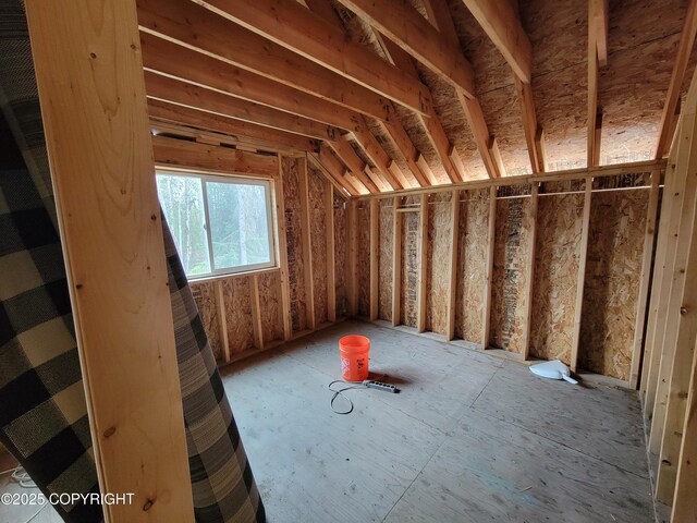 view of attic