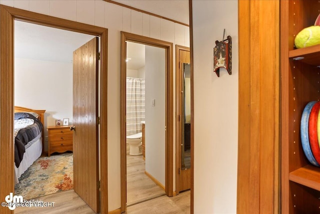337 Alta Dr, Girdwood, AK 99587 - hallway featuring light wood-style flooring