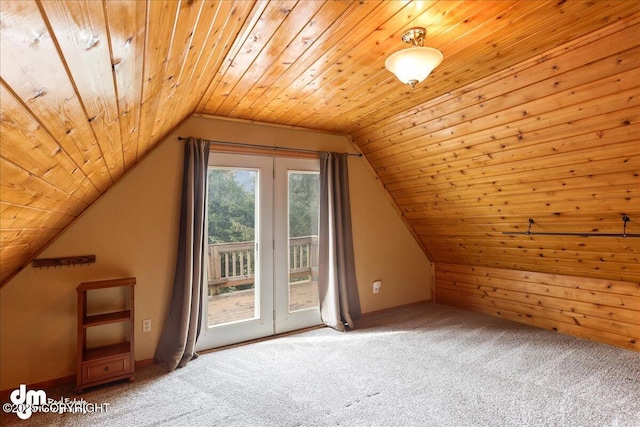 337 Alta Dr, Girdwood, AK 99587 - bonus room with wooden ceiling, carpet floors, and lofted ceiling