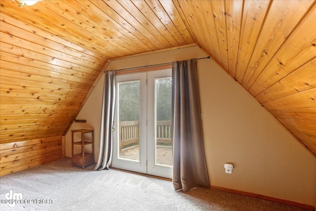 337 Alta Dr, Girdwood, AK 99587 - bonus room with carpet floors, vaulted ceiling, and wooden ceiling