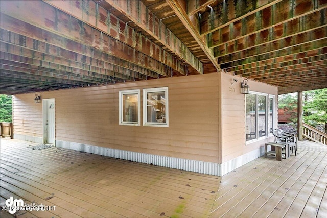 337 Alta Dr, Girdwood, AK 99587 - view of wooden deck