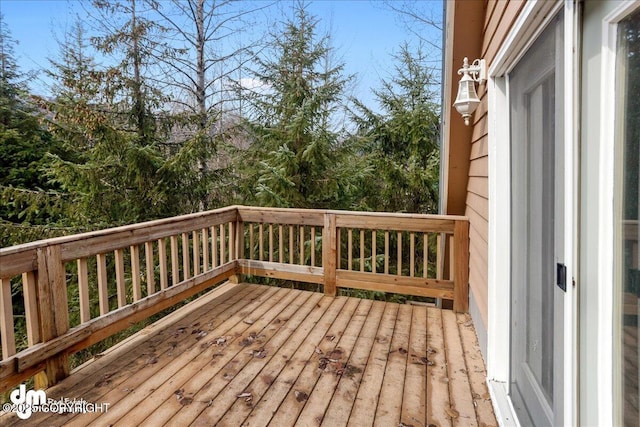 337 Alta Dr, Girdwood, AK 99587 - view of wooden terrace