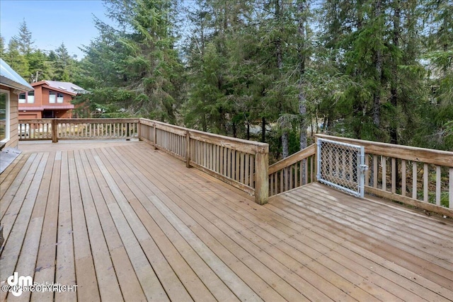 337 Alta Dr, Girdwood, AK 99587 - view of wooden terrace