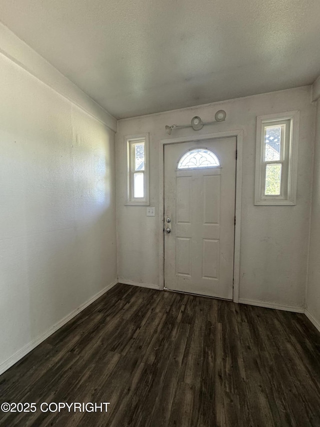3140 N Brocton Ave, Wasilla, AK 99654 - entryway with baseboards and dark wood finished floors