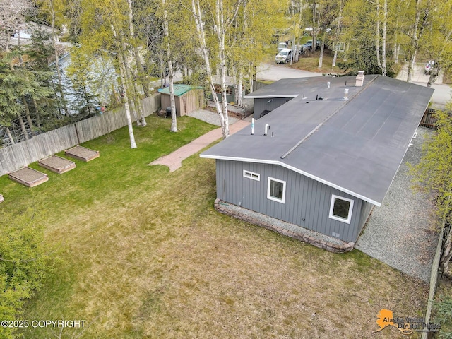view of subject property