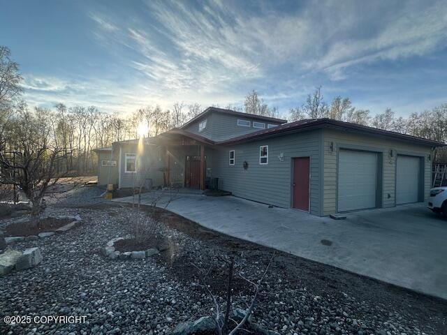 exterior space with driveway