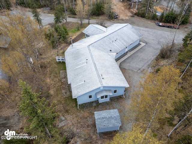 view from above of property