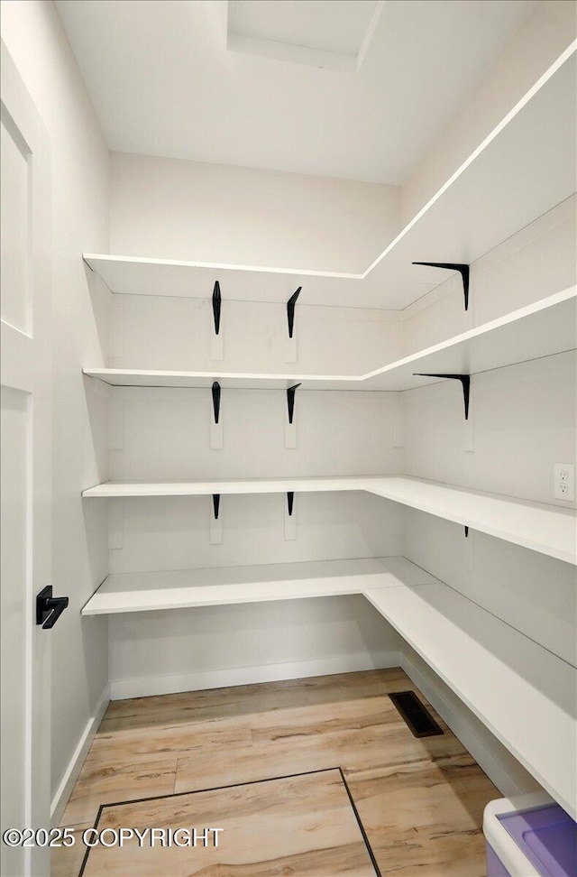 storage area featuring visible vents