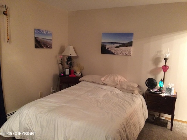8515 Jewel Lake Rd # 25, Anchorage, AK 99502 - carpeted bedroom featuring a baseboard radiator