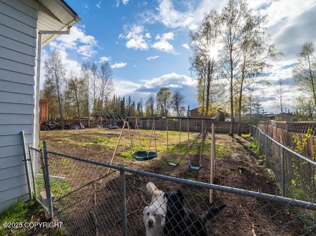 view of fenced backyard