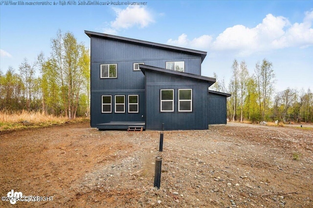 view of back of property