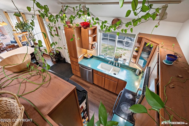 6801 E Tudor Rd, Anchorage, AK 99507 - interior space with vanity and wood finished floors