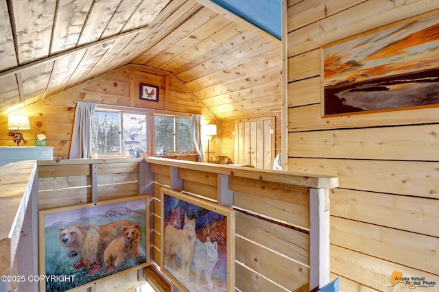 13706 E First St, Talkeetna, AK 99676 - bonus room with wood walls, vaulted ceiling, and wood ceiling