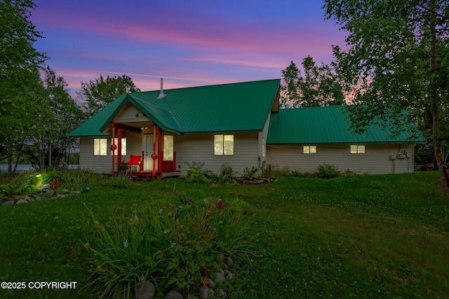 2643 S Rory Cir, Big Lake, AK 99654 - rustic home with a yard and metal roof