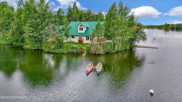 2643 S Rory Cir, Big Lake, AK 99654 - dock featuring a water view