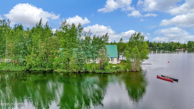 2643 S Rory Cir, Big Lake, AK 99654 - water view featuring a boat dock