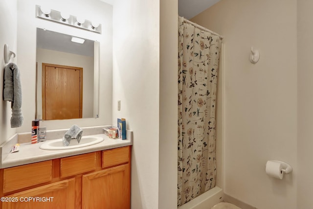 2643 S Rory Cir, Big Lake, AK 99654 - full bathroom with vanity and curtained shower