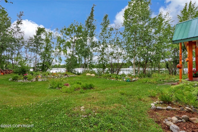 2643 S Rory Cir, Big Lake, AK 99654 - view of green lawn featuring a water view
