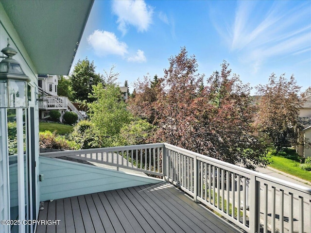 18627 Mountain Plover Cir, Anchorage, AK 99516 - view of wooden terrace