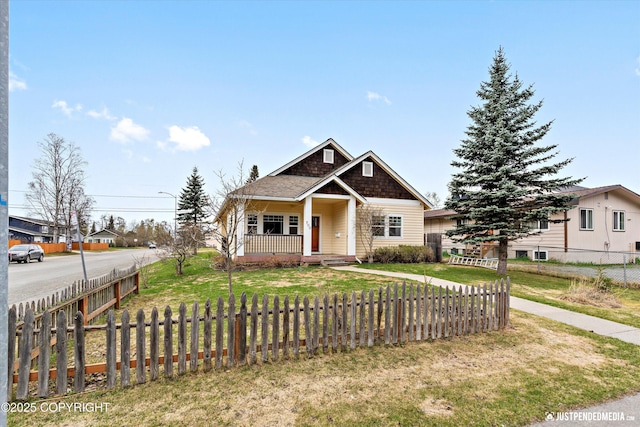 view of front of house with a porch