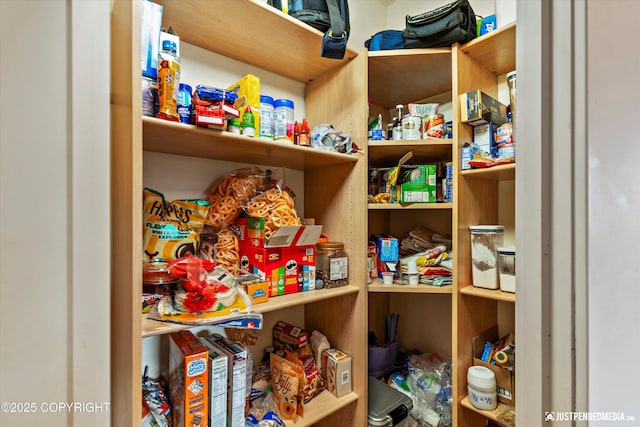 view of pantry