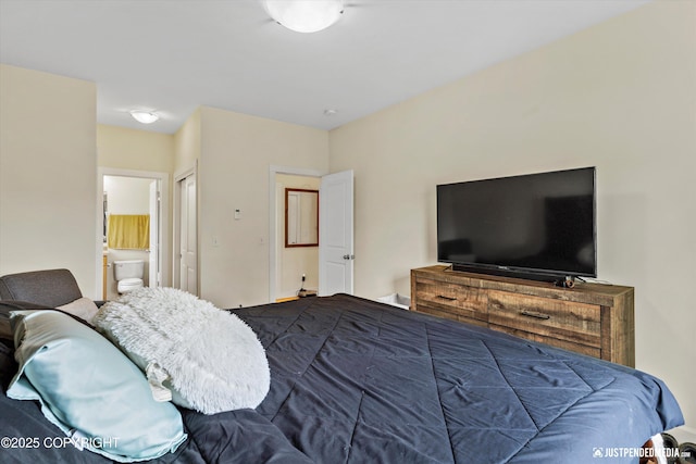 bedroom with ensuite bathroom