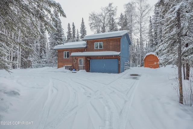 3585 Hoonah Dr, North Pole, AK 99705 - view of front of home with an attached garage
