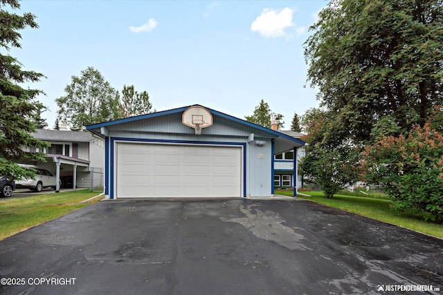 3520 Glenn-Don Cir, Anchorage, AK 99504 - ranch-style home featuring a chimney, a detached garage, and a front lawn