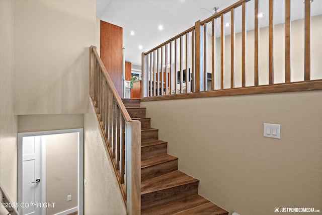 3520 Glenn-Don Cir, Anchorage, AK 99504 - stairway with recessed lighting