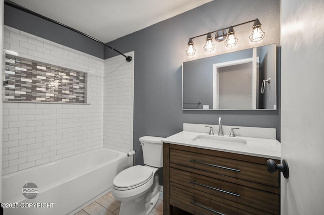 2563 La Honda Dr, Anchorage, AK 99517 - full bath featuring vanity, toilet, and  shower combination