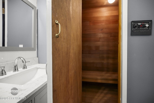 2563 La Honda Dr, Anchorage, AK 99517 - sauna / steam room with wood walls