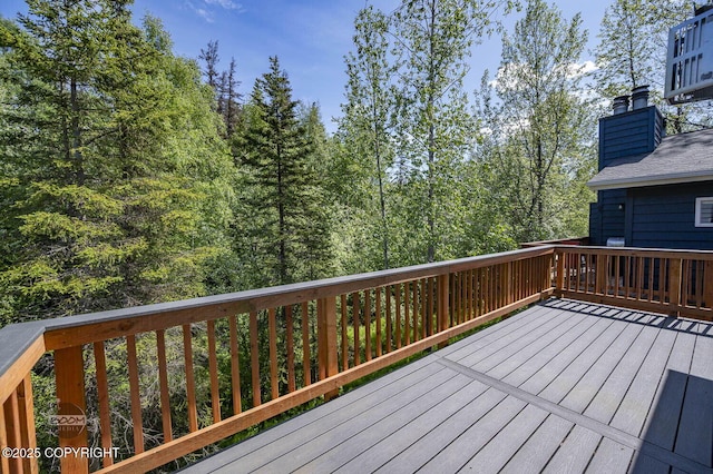 2563 La Honda Dr, Anchorage, AK 99517 - view of wooden deck