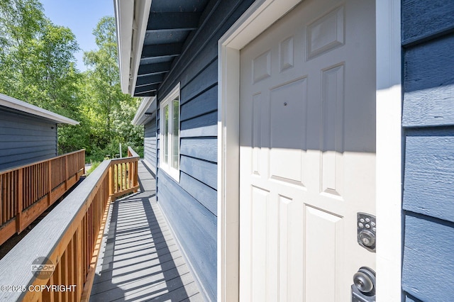 2563 La Honda Dr, Anchorage, AK 99517 - view of wooden deck