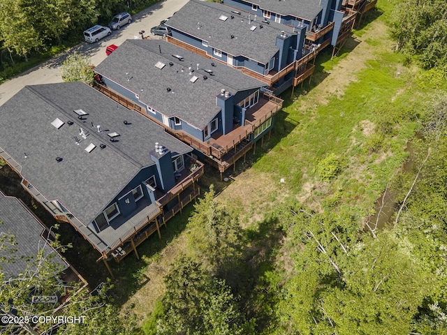 2563 La Honda Dr, Anchorage, AK 99517 - view from above of property