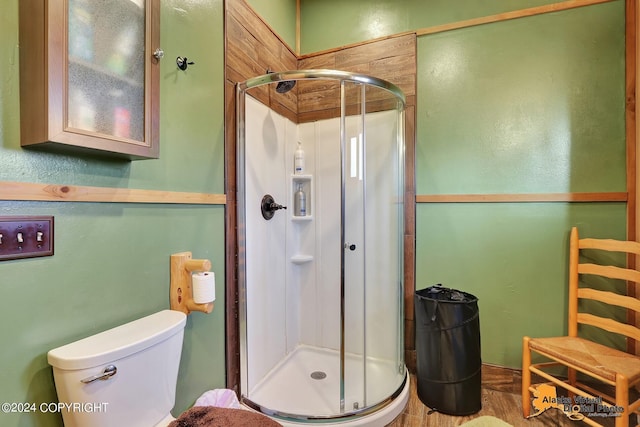19180 Beverly Ave, Chugiak, AK 99567 - bathroom with a stall shower and toilet