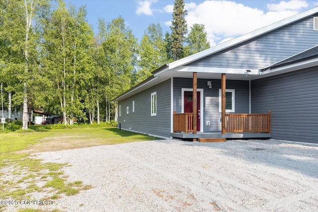 2429 Outside Blvd, North Pole, AK 99705 - view of front of property featuring covered porch