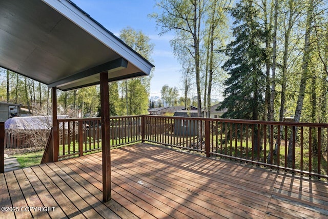 906 Lancaster Dr, Anchorage, AK 99503 - view of deck