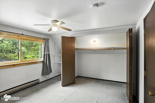 22032 Spring Creek Ln, Chugiak, AK 99567 - unfurnished bedroom featuring baseboard heating and carpet floors