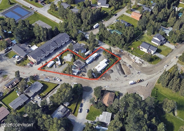 2702 Mcrae Rd, Anchorage, AK 99517 - birds eye view of property featuring a residential view